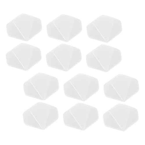 SUPVOX 12 Stück Teiliges Acrylwürfel Blanko mit Glatter Oberfläche Robust und Vielseitig für Brettspiele DIY beschriftung Lernwürfel für Unterricht und Freizeitaktivitäten von Supvox