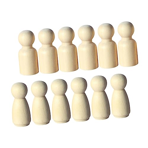 SUPVOX 12 Stück Teiliges DIY Holzpuppen Mini Holzfiguren für Sandtisch Dekoration Naturbelassene Bastelfiguren mit Glatter Oberfläche Leicht und Langlebig für Kinderhandwerk und SUPVOX 12 Stück Teiliges DIY Holzpuppen Mini Holzfiguren für Sandtisch Dekoration Naturbelassene Bastelfiguren mit Glatter Oberfläche Leicht und Langlebig für Kinderhandwerk und von Supvox