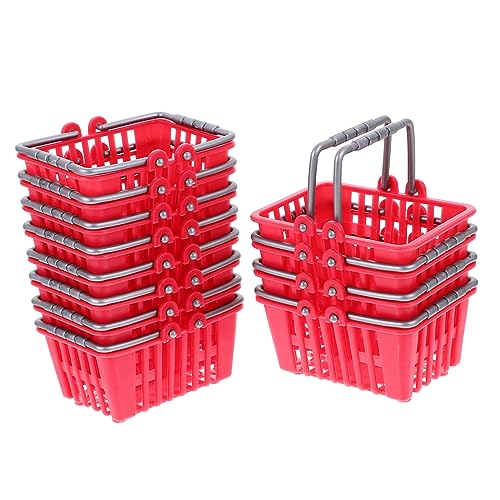 SUPVOX 12 Stück Teiliges Einkaufswagen für Lustige Spielzeugkörbe für Rollenspiele für Kaufmannsladen und Kinderküche aus Robustem für Junge SUPVOX 12 Stück Teiliges Einkaufswagen für Lustige Spielzeugkörbe für Rollenspiele für Kaufmannsladen und Kinderküche aus Robustem für Junge von Supvox