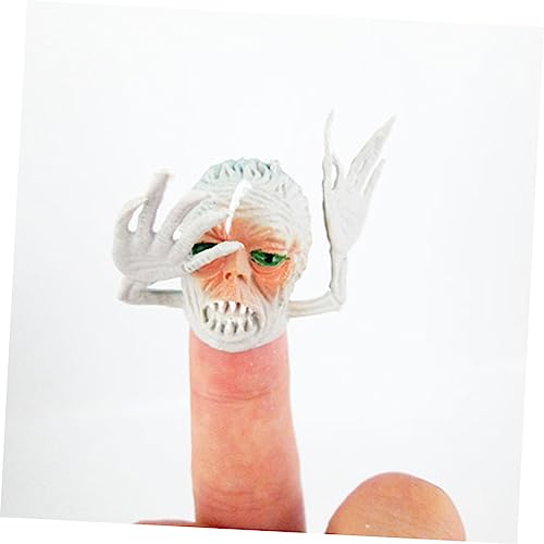 SUPVOX 12 Stück Teiliges Fingerpuppen für Kleinkinder Jahre Umweltfreundliche PVC Schädelkopf Mini Handpuppen Lustiges Lernspielzeug für Halloween Fördert Kreativität und Feinmotorik von Supvox