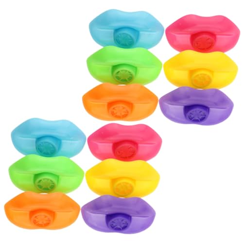 SUPVOX 12 Stück Teiliges Lernspielzeug Pfeifen aus Kunststoff für Kleinkinder Pädagogisches Musikinstrument zur Frühkindlichen Bunte Kinderspielzeug Pfeifen für Zufällige Zufällige Farbe von Supvox