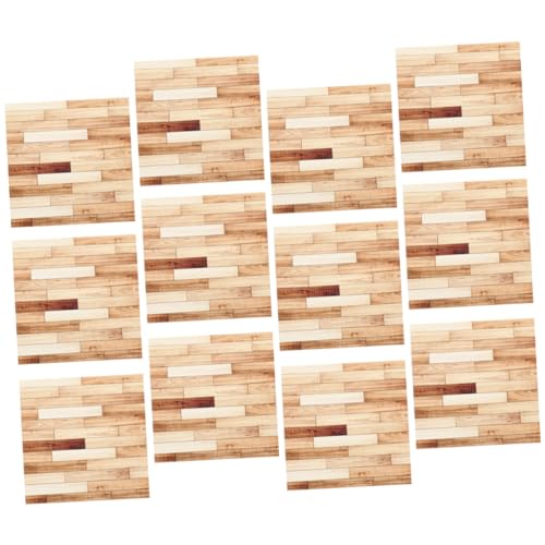 SUPVOX 12 Stück Teiliges Miniatur Bodenaufkleber Realistisches Holzdesign Selbstklebend Glatte Oberfläche Vielseitig für Puppenhaus Miniaturhäuser DIY Dekoration Naturgetreue Mini SUPVOX 12 Stück Teiliges Miniatur Bodenaufkleber Realistisches Holzdesign Selbstklebend Glatte Oberfläche Vielseitig für Puppenhaus Miniaturhäuser DIY Dekoration Naturgetreue Mini von Supvox