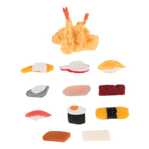 SUPVOX 12 Stück Teiliges Miniatur Sushi Puppenhaus Zubehör Realistische Japanische Essensmodelle Dekor für Puppenküche Fotografie Requisiten Feine Handwerkskunst Mini Essensornamente SUPVOX 12 Stück Teiliges Miniatur Sushi Puppenhaus Zubehör Realistische Japanische Essensmodelle Dekor für Puppenküche Fotografie Requisiten Feine Handwerkskunst Mini Essensornamente von Supvox