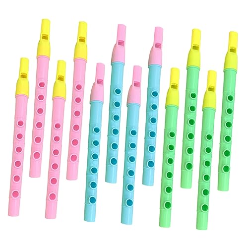 SUPVOX 12Stücke Teiliges Blockflöte für Zufällige Farben Musikinstrument für Anfänger Musikalität und Koordination von Supvox