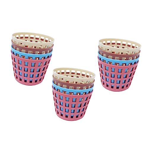 SUPVOX 12er-Box Speicherkorbmodell Puppenhaus-aufbewahrungskorb Mini-Korb Ornament Haushaltswaren Aufbewahrungskörbe Für Zu Hause Miniatur-kleiderkorb Klein PVC von Supvox