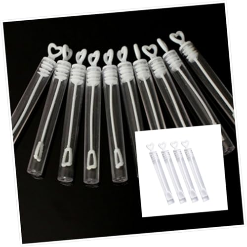 SUPVOX 144 Stück Teiliges Bubble Wands mit Love Heart Design Ergonomisch Langlebiges Material Weiße Hochzeit Bubble Sticks Partydeko Spielspaß von Supvox