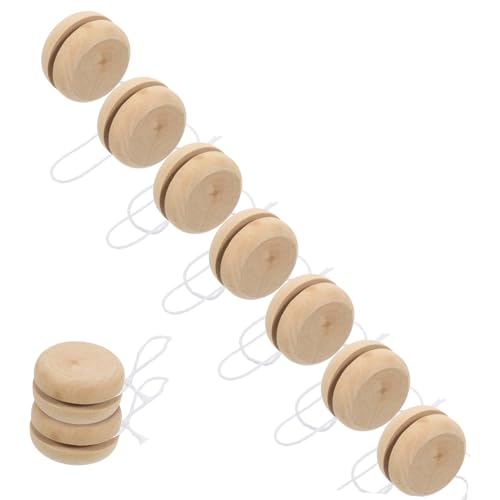 SUPVOX 15 Stück Teiliges Holz Yo yo DIY Handbemalt Kreativspielzeug Konzentration Geduld Geschenk für Kindergeburtstag und Freizeit SUPVOX 15 Stück Teiliges Holz Yo yo DIY Handbemalt Kreativspielzeug Konzentration Geduld Geschenk für Kindergeburtstag und Freizeit von Supvox
