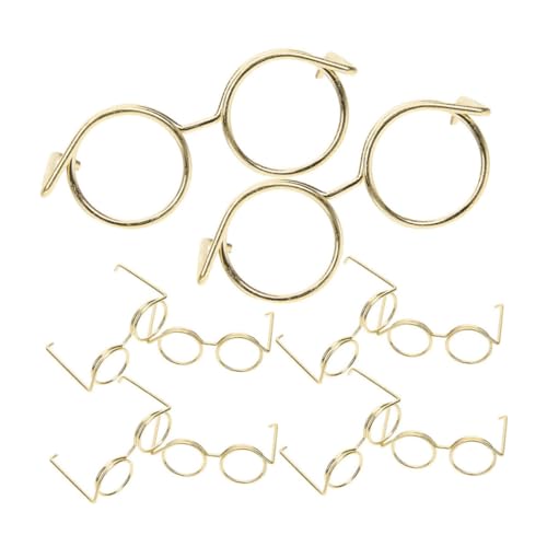 SUPVOX 15 Stück Teiliges Mini Puppenbrillen aus Metall Linsenlose Drahtfassung Leichte und Langlebige Miniaturbrillen als Puppenzubehör für Kreative Ankleidung und Dekoration von Supvox