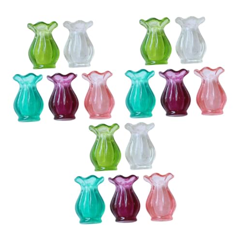 SUPVOX 15 Stück Teiliges Miniatur-Dollhouse-vasen- Kleine Blumentöpfe Winzige Mini-vasen für DIY-basteln Mikro-Landschaft Puppenhaus-Dekoration Farben Je Kompakte Tischdeko SUPVOX 15 Stück Teiliges Miniatur-Dollhouse-vasen- Kleine Blumentöpfe Winzige Mini-vasen für DIY-basteln Mikro-Landschaft Puppenhaus-Dekoration Farben Je Kompakte Tischdeko von Supvox