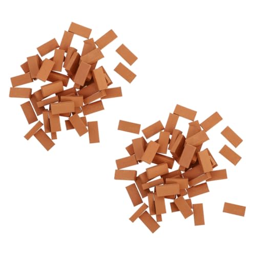SUPVOX 150 Stück Maßstab Kleine Rote Bausteine für DIY Sandtisch Kinderfreundliche Modellbausteine für Puppenhaus Mikro Landschaft und Garten Dekoration SUPVOX 150 Stück Maßstab Kleine Rote Bausteine für DIY Sandtisch Kinderfreundliche Modellbausteine für Puppenhaus Mikro Landschaft und Garten Dekoration von Supvox