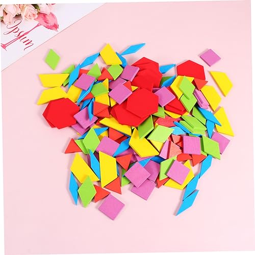 SUPVOX 155 Stück Teiliges Formpuzzle Kreatives Geometrisches Lernspielzeug für Fördert Feinmotorik Form und Farberkennung Montessori Inspiriertes Kognitives Spiel für Vorschule und Frühe von Supvox