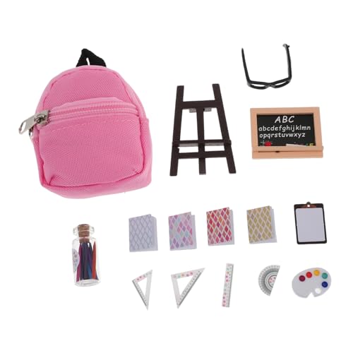 SUPVOX 16 Stück Rucksack Tafel Linealen und Rechenhilfen für Puppenhaus Klassenzimmer Dekoration und Lernspielzeug SUPVOX 16 Stück Rucksack Tafel Linealen und Rechenhilfen für Puppenhaus Klassenzimmer Dekoration und Lernspielzeug von Supvox