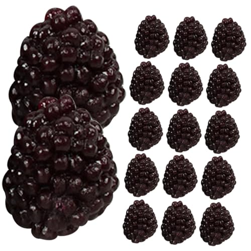 SUPVOX 18 Stück Teiliges Künstliches Deko Realistische Nachbildung Fotorealistischer Himbeeren für Küchen und Fotorequisiten Dekoration von Supvox