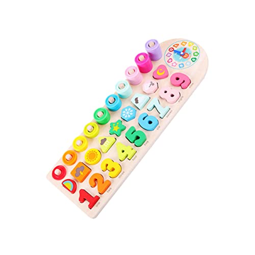 SUPVOX 1Satz Pädagogisches Holzpuzzle für Ab Jahr Kreatives Zahlenpuzzle Kognitives Lernspielzeug für Jungen und Mädchen für Geburtstage und Besondere Anlässe von Supvox