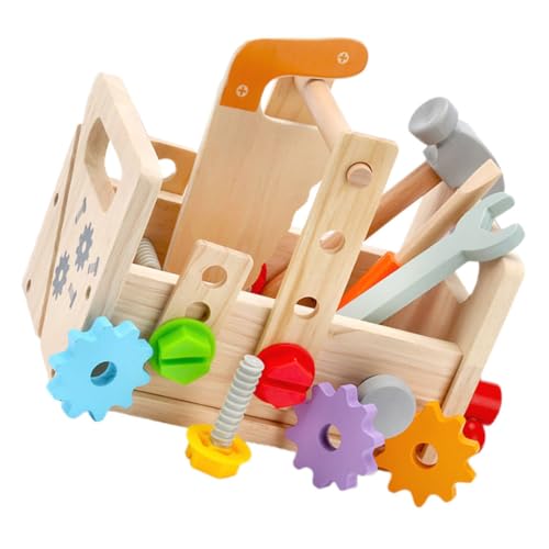 SUPVOX 1Satz Werkzeugkoffer für Interaktives Lernspielzeug für Kleinkinder Teiliges Set mit Schraubendreher Hammer und Mehr Fördert Kreativität von Supvox