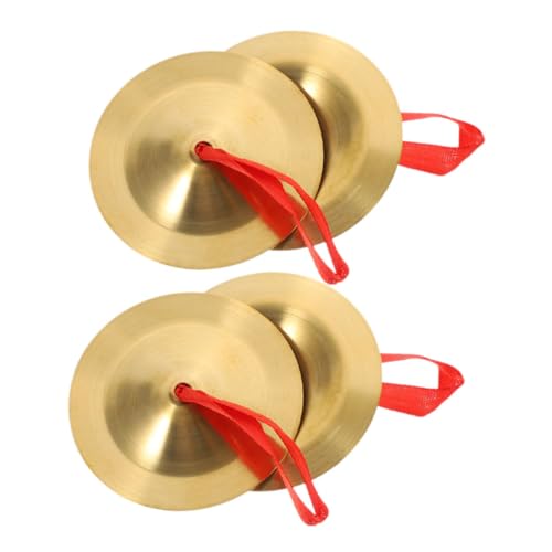 SUPVOX 2 Kleine Fingerzimbeln Lustige Musikinstrumente für Mini Kupferzimbeln für Tanz und für Kleinkinder Robustes und Sicheres Material von Supvox