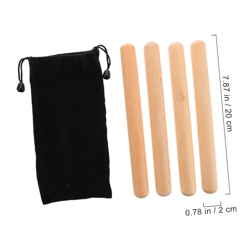 SUPVOX 2 Paare Rhythmusstäbe aus Klassischem Holz mit Tragetasche Percussion Instrument für Anfänger Langlebig Sicher Klarer Klang für Orff musikunterricht und Trommelbegleitung SUPVOX 2 Paare Rhythmusstäbe aus Klassischem Holz mit Tragetasche Percussion Instrument für Anfänger Langlebig Sicher Klarer Klang für Orff musikunterricht und Trommelbegleitung von Supvox