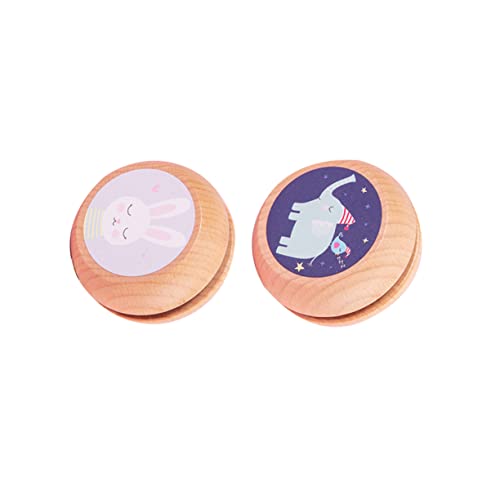 SUPVOX 2 STÜCK Holz Yo Yo Spielzeuge Niedliche Tiermuster Farbige Drucke Frühkindliches Lernspielzeug für Elefant Hase für Jungen und Mädchen SUPVOX 2 STÜCK Holz Yo Yo Spielzeuge Niedliche Tiermuster Farbige Drucke Frühkindliches Lernspielzeug für Elefant Hase für Jungen und Mädchen von Supvox