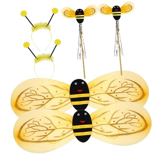 SUPVOX 2 Sätze Bienenkostüm mit Flügeln und Zauberstab Leichtes Cosplay Party Kostüm für Mädchen Robustes Theater Faschingszubehör für Karneval und Geburtstagsfeiern SUPVOX 2 Sätze Bienenkostüm mit Flügeln und Zauberstab Leichtes Cosplay Party Kostüm für Mädchen Robustes Theater Faschingszubehör für Karneval und Geburtstagsfeiern von Supvox