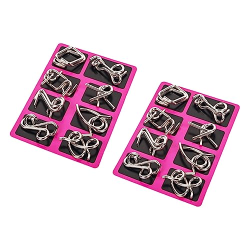 SUPVOX 2 Sätze Draht Iq Knobelspiele Entwirrungsspiel Gehirntrainer Puzzle für Erwachsene Teilig Verschiedene Schwierigkeitsstufen Denkspiel für Junge Mädchen und Puzzlefans SUPVOX 2 Sätze Draht Iq Knobelspiele Entwirrungsspiel Gehirntrainer Puzzle für Erwachsene Teilig Verschiedene Schwierigkeitsstufen Denkspiel für Junge Mädchen und Puzzlefans von Supvox