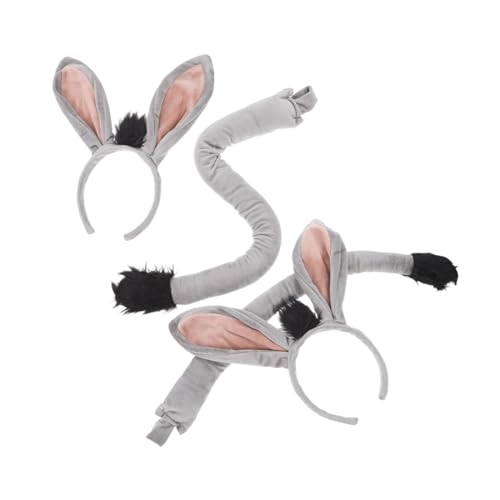 SUPVOX 2 Sätze Esel Kostüm Set Animal Cosplay Zubehör mit Esel Ohren Haarreif und für Faschingszubehör Karneval Halloween Party Verkleidungsset Erwachsene SUPVOX 2 Sätze Esel Kostüm Set Animal Cosplay Zubehör mit Esel Ohren Haarreif und für Faschingszubehör Karneval Halloween Party Verkleidungsset Erwachsene von Supvox