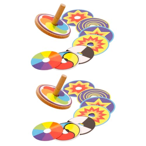 SUPVOX 2 Sätze Holz mit Bunten Karton Drehscheiben DIY Holzspielzeug Feinmotorik und Kreativität für Kindergeburtstag und Familienspaß SUPVOX 2 Sätze Holz mit Bunten Karton Drehscheiben DIY Holzspielzeug Feinmotorik und Kreativität für Kindergeburtstag und Familienspaß von Supvox