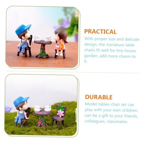 SUPVOX 2 Sätze Miniatur Tisch Stühle aus Resin Langlebig Handliche Miniatur Möbel Dekorativ für Mikrolandschaft Puppenhaus Garten Geschenk für Kreativförderung SUPVOX 2 Sätze Miniatur Tisch Stühle aus Resin Langlebig Handliche Miniatur Möbel Dekorativ für Mikrolandschaft Puppenhaus Garten Geschenk für Kreativförderung von Supvox