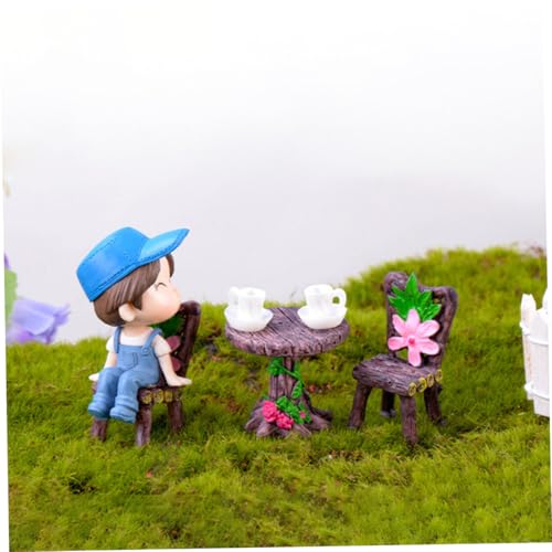 SUPVOX 2 Sätze Miniatur Tisch Stuhl aus Resin Langlebige Miniaturmöbel für Micro Landschaft Dekoration Tragbar und Detailreich für Feengarten Pflanzendekor und DIY Geschenk SUPVOX 2 Sätze Miniatur Tisch Stuhl aus Resin Langlebige Miniaturmöbel für Micro Landschaft Dekoration Tragbar und Detailreich für Feengarten Pflanzendekor und DIY Geschenk von Supvox