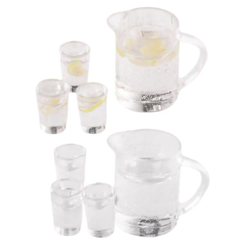 SUPVOX 2 Sätze Miniatur Wasser und Zitronenwasser Set Teilig Miniaturkrug mit Mini Tassen Miniatur Küchenzubehör für Puppenhaus Dekoration SUPVOX 2 Sätze Miniatur Wasser und Zitronenwasser Set Teilig Miniaturkrug mit Mini Tassen Miniatur Küchenzubehör für Puppenhaus Dekoration von Supvox