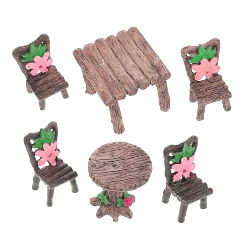 SUPVOX 2 Sätze Miniatur gartenornamente Set Resin Tisch und Stühle für Puppenhaus Micro Landschaft Dekor Vielseitig Einsetzbar für Garten Terrasse DIY Bastelbedarf Charmante Kleine Möbel SUPVOX 2 Sätze Miniatur gartenornamente Set Resin Tisch und Stühle für Puppenhaus Micro Landschaft Dekor Vielseitig Einsetzbar für Garten Terrasse DIY Bastelbedarf Charmante Kleine Möbel von Supvox