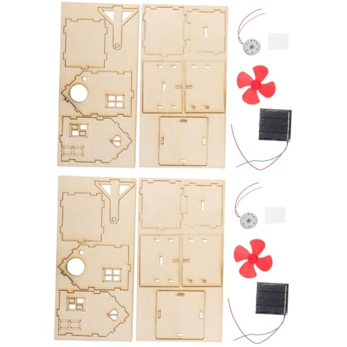 SUPVOX 2 Sätze Solar Bausatz DIY Wissenschaftsspielzeug Holzhaus Experimentierset für Mädchen Jungen Schulalter Lernspielzeug Stem Bildungsset SUPVOX 2 Sätze Solar Bausatz DIY Wissenschaftsspielzeug Holzhaus Experimentierset für Mädchen Jungen Schulalter Lernspielzeug Stem Bildungsset von Supvox