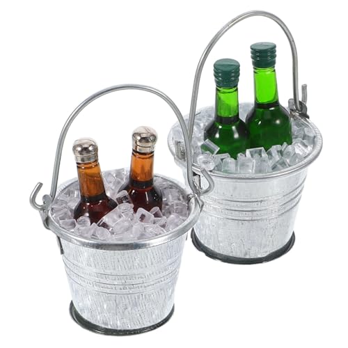 SUPVOX 2 Sätze Teiliges Puppenhaus Bar Set Miniatur Bierflaschen Eimer Eiswürfel Micro Landschaft Zubehör Realistisch für DIY Puppenhaus Dekoration SUPVOX 2 Sätze Teiliges Puppenhaus Bar Set Miniatur Bierflaschen Eimer Eiswürfel Micro Landschaft Zubehör Realistisch für DIY Puppenhaus Dekoration von Supvox
