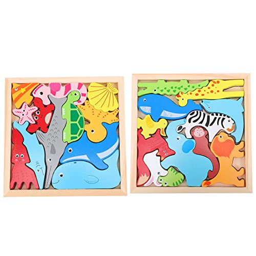 SUPVOX 2 Sätze Tier Puzzle Holz Balance Spiel Blöcke Montessori Lernspielzeug für Fördert Intelligenz und Kreativität der Frühen Entwicklung SUPVOX 2 Sätze Tier Puzzle Holz Balance Spiel Blöcke Montessori Lernspielzeug für Fördert Intelligenz und Kreativität der Frühen Entwicklung von Supvox