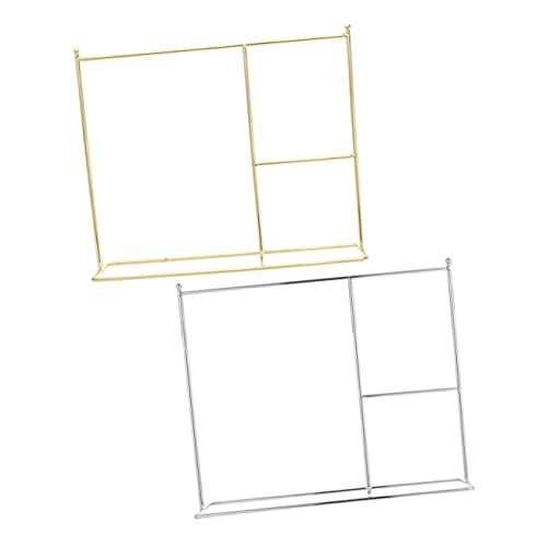 SUPVOX 2 Stck Metall Puppenkleiderständer Mini Kleiderbügel für Puppenkleidung Stabiles Metall Gold und Silber zur Ordentlichen Aufbewahrung und Präsentation von Puppenbekleidung SUPVOX 2 Stck Metall Puppenkleiderständer Mini Kleiderbügel für Puppenkleidung Stabiles Metall Gold und Silber zur Ordentlichen Aufbewahrung und Präsentation von Puppenbekleidung von Supvox