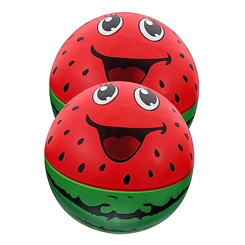 SUPVOX 2 Stück Aufblasbare Strandbälle Wasserspielzeug Wassermelonenform Große PVC Bälle für Kinderpartys und Sommeraktivitäten SUPVOX 2 Stück Aufblasbare Strandbälle Wasserspielzeug Wassermelonenform Große PVC Bälle für Kinderpartys und Sommeraktivitäten von Supvox