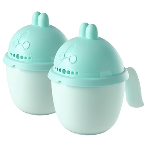 SUPVOX 2 Stück Badebecher mit Henkel und Deckel Cartoon Design Sanfter Wasserfluss Kindersicherer Shampoo Ausspülbecher für Junge Mädchen und Kleinkinder Praktisch für Haare Waschen und von Supvox