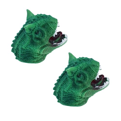SUPVOX 2 Stück Dinosaurier Fingerpuppen Interaktive Geschichtenerzähler Spielzeuge aus Umweltfreundlichem TPR für Kreatives Spiel Fantasie von Supvox