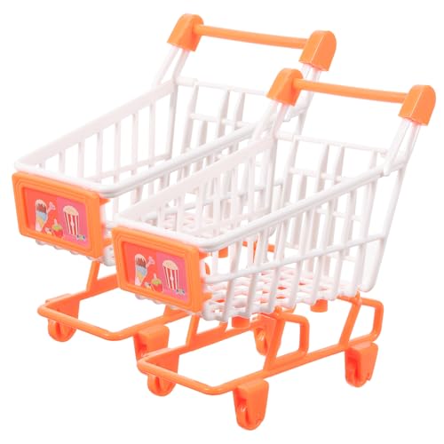 SUPVOX 2 Stück Einkaufswagen für Realistisches Kaufladen Zubehör für Rollenspiele für Kleinkinder Jungen und Farbton Drinnen und Draußen SUPVOX 2 Stück Einkaufswagen für Realistisches Kaufladen Zubehör für Rollenspiele für Kleinkinder Jungen und Farbton Drinnen und Draußen von Supvox