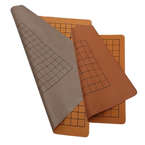 SUPVOX 2 Stück Faltbares Go Spielbrett aus PU Leder Doppelseitig Leicht und Tragbar Kindgerechtes Brettspiel für Go Schachzubehör und Reisespaß Zufällige Farbe Zufällige Farbe SUPVOX 2 Stück Faltbares Go Spielbrett aus PU Leder Doppelseitig Leicht und Tragbar Kindgerechtes Brettspiel für Go Schachzubehör und Reisespaß Zufällige Farbe Zufällige Farbe von Supvox