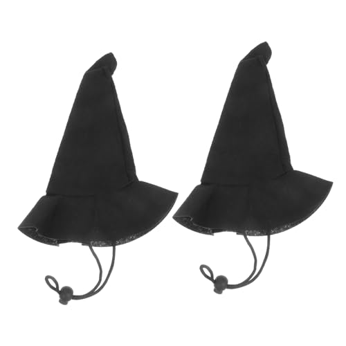 SUPVOX 2 Stück Halloween-Hexenhut lustiger Zaubererhut Zubehör für Puppenmützen Zaubererkostüm Hexenhut Hexenhut basteln Halloween- Hexenhut Zubehör Vlies Black SUPVOX 2 Stück Halloween-Hexenhut lustiger Zaubererhut Zubehör für Puppenmützen Zaubererkostüm Hexenhut Hexenhut basteln Halloween- Hexenhut Zubehör Vlies Black von Supvox
