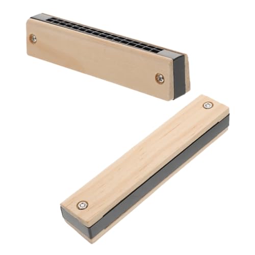 SUPVOX 2 Stück Holz Mundharmonika für Teiliges DIY Musikinstrument mit Natürlichem Kreatives für Anfänger Langlebig und Handgefertigt für Schule und Party SUPVOX 2 Stück Holz Mundharmonika für Teiliges DIY Musikinstrument mit Natürlichem Kreatives für Anfänger Langlebig und Handgefertigt für Schule und Party von Supvox