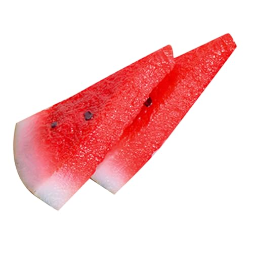 SUPVOX 2 Stück Künstliche Wassermelonen Scheiben Dekorationsobjekte für Zuhause Büro und Fotografie PVC Modell mit Lebendigen Farben und Feiner Verarbeitung SUPVOX 2 Stück Künstliche Wassermelonen Scheiben Dekorationsobjekte für Zuhause Büro und Fotografie PVC Modell mit Lebendigen Farben und Feiner Verarbeitung von Supvox