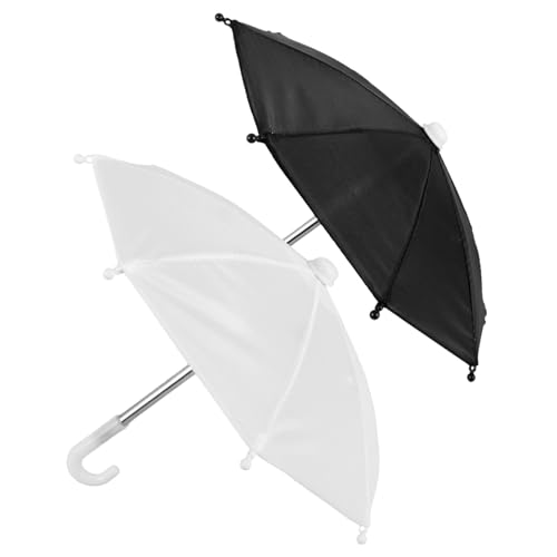 SUPVOX 2 Stück Mini Puppenhaus Regenschirme Weiße und Schwarze Miniatur Schirme als Dekorative Puppenhaus Accessoires Detailreiche Mini Puppen Regenschirme für Hauslayout und SUPVOX 2 Stück Mini Puppenhaus Regenschirme Weiße und Schwarze Miniatur Schirme als Dekorative Puppenhaus Accessoires Detailreiche Mini Puppen Regenschirme für Hauslayout und von Supvox
