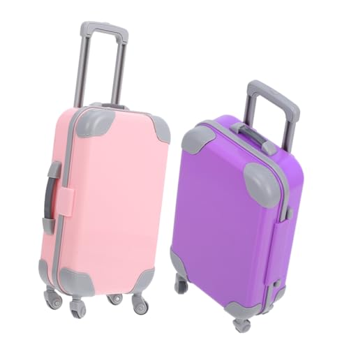 SUPVOX 2 Stück Mini Trolley Koffer für Amerikanische Puppen Realistisches Puppenhaus Zubehör Robustes Material Farbige Auswahl Geräumige Mini Luggage Box SUPVOX 2 Stück Mini Trolley Koffer für Amerikanische Puppen Realistisches Puppenhaus Zubehör Robustes Material Farbige Auswahl Geräumige Mini Luggage Box von Supvox