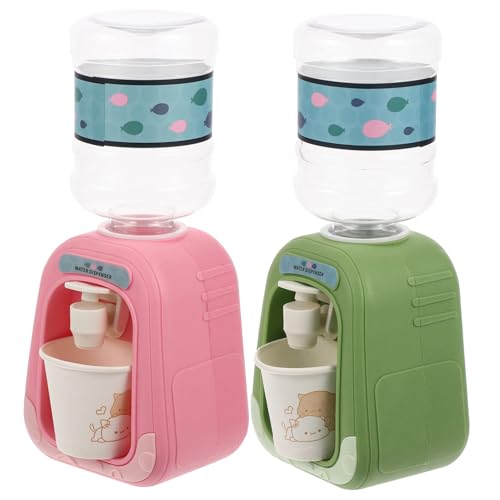 SUPVOX 2 Stück Mini Wasserautomat für Teiliges Tragbarer Wasserspender mit Realistischer Wasserfunktion Fördert Kreativität und Selbstpflege für Spielküche und Lernspielzeug von Supvox