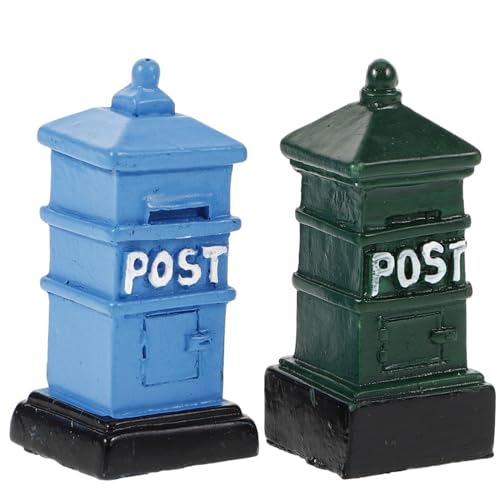 SUPVOX 2 Stück Miniatur Briefkasten aus Resin Robuste Miniatur Postkästen in Blau und Grün Nostalgische Puppenhaus Dekoration für Sandtische Mikro Landschaften und Fensterbänke SUPVOX 2 Stück Miniatur Briefkasten aus Resin Robuste Miniatur Postkästen in Blau und Grün Nostalgische Puppenhaus Dekoration für Sandtische Mikro Landschaften und Fensterbänke von Supvox