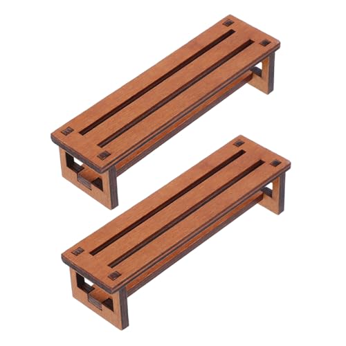 SUPVOX 2 Stück Miniatur Holzstuhl Retro Vintage Design Detailreiche Puppenhaus Möbel Handgefertigte Miniaturhocker für Basteln und Dekoration für Gartenmöbel Wohnzimmer und SUPVOX 2 Stück Miniatur Holzstuhl Retro Vintage Design Detailreiche Puppenhaus Möbel Handgefertigte Miniaturhocker für Basteln und Dekoration für Gartenmöbel Wohnzimmer und von Supvox