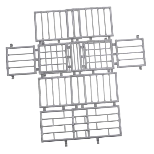 SUPVOX 2 Stück Miniatur Kunststoff Käfig für Puppenhaus Deko Detailreiches Actionfiguren gefängnis Modell Kleines DIY Miniatur Zubehör für Kreative Wohnraumgestaltung von Supvox