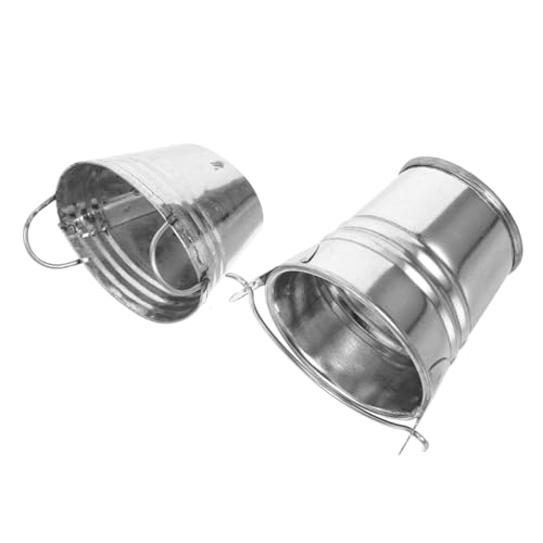 SUPVOX 2 Stück Miniatur Metall Eimer Teiliges Leichte Miniatur Container für Puppenhaus Dekoration Langlebiger Metall Eimer mit Ovalem und Rundem Design für Mikro Landschaften und SUPVOX 2 Stück Miniatur Metall Eimer Teiliges Leichte Miniatur Container für Puppenhaus Dekoration Langlebiger Metall Eimer mit Ovalem und Rundem Design für Mikro Landschaften und von Supvox