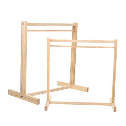 SUPVOX 2 Stück Miniatur Puppenkleiderständer aus Holz Stabiler Platzsparender Kleiderbügel für Puppenhaus Handgefertigt zum Aufhängen und Organisieren von Puppenkleidung SUPVOX 2 Stück Miniatur Puppenkleiderständer aus Holz Stabiler Platzsparender Kleiderbügel für Puppenhaus Handgefertigt zum Aufhängen und Organisieren von Puppenkleidung von Supvox